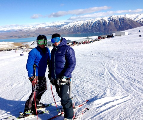Awesome giant slalom training in New Zealand!  Big thank you to these two studs for making in possible for me to be here!  Go Team Groundswell!!!  Also a shout out to Merritt, we wish you were here and thank you to Florian for letting us train with your crew! 