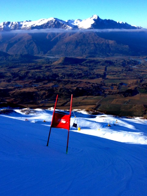 August ended with ten days of bluebird training in New Zealand.  This is the view from Coronet Peak ski area. 