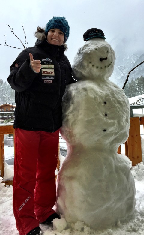 1.5meters of new snow in Sölden two days before the race! 