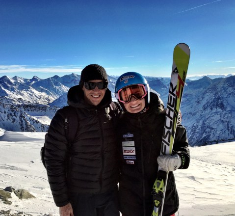 Me and Cody getting ready on race day in Sölden!!!