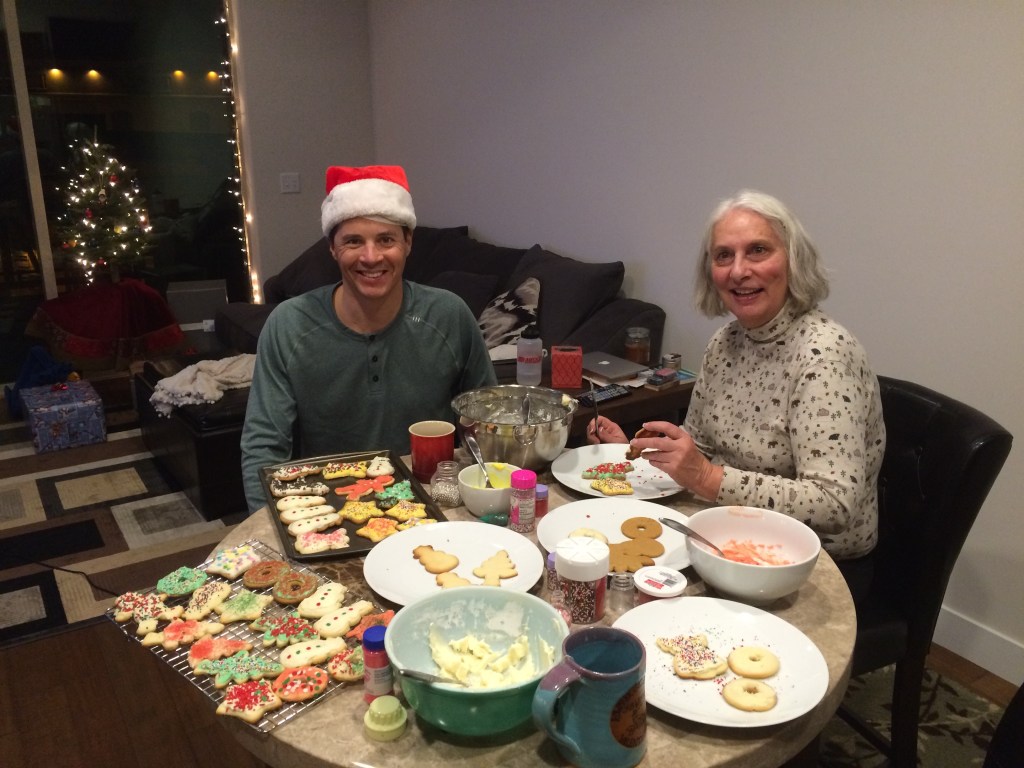 Before I hit the road, I had a Christmas cookie decorating party with my mom and Cody Marshall! 