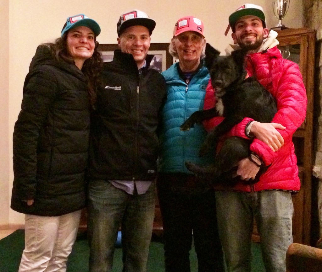 My #1 support crew rocking Team Megan hats! 