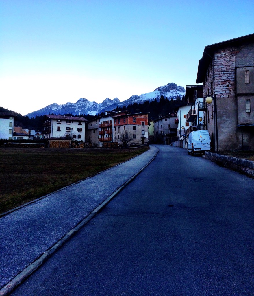 A little town nestled in the Dolomites called Paganella, Italy 