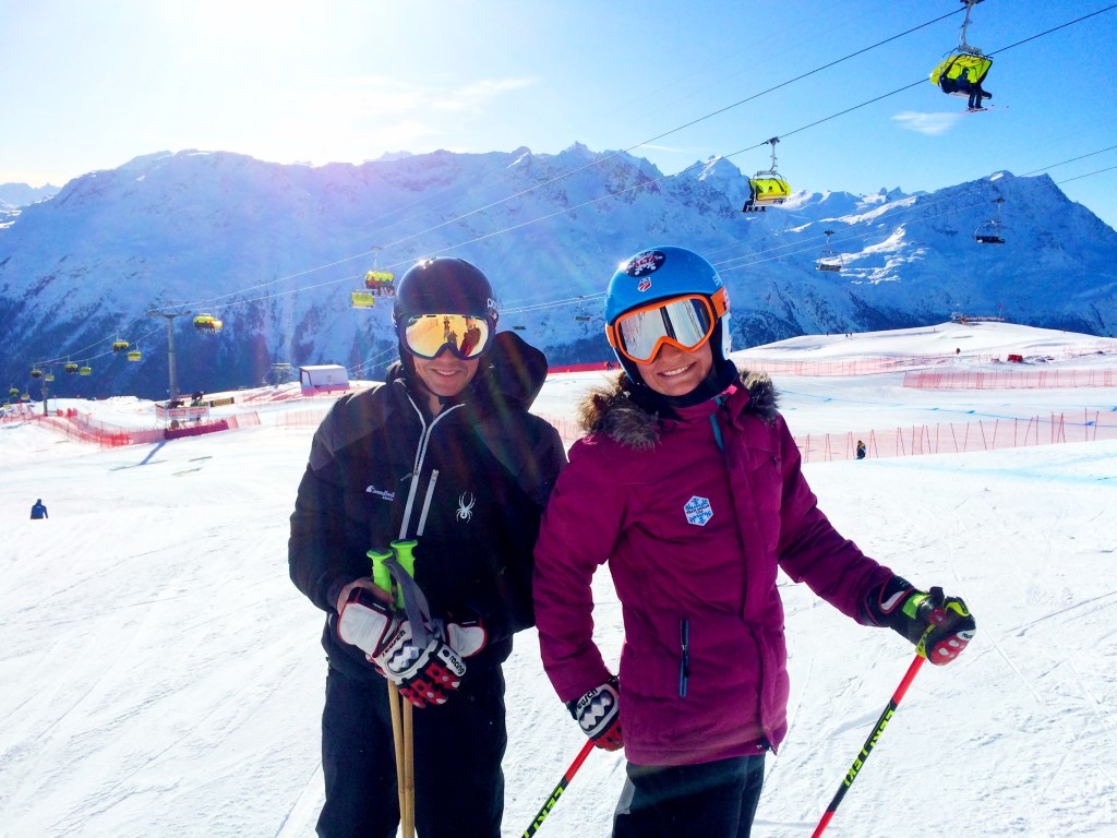 On top of the world in beautiful St. Moritz, Switzerland with Groundswell Athletics coach Cody Marshall! 